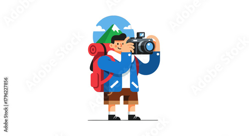 Adventurous Photographer Captures Majestic Mountain Scenery for Photographic Memories