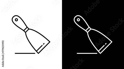 Scrapere  White Icon Set Design