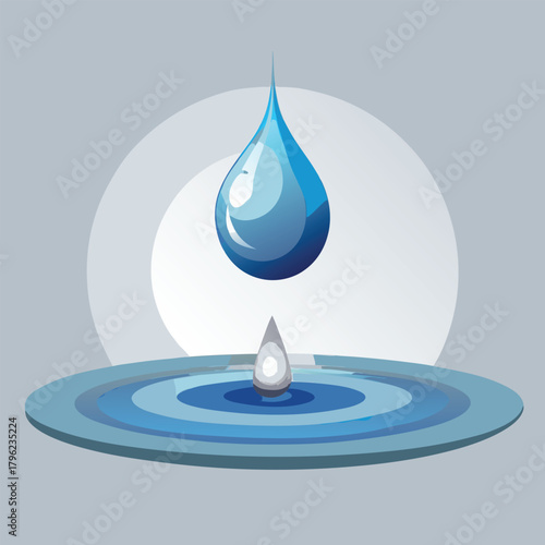 Single water drop impacting a still surface splash