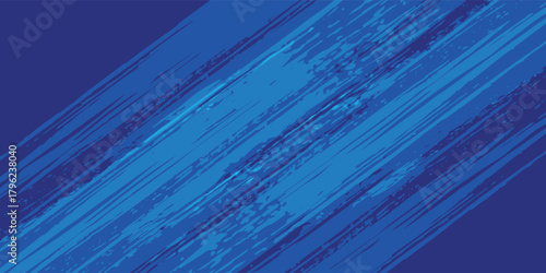 Bold Blue Brush Stroke Abstract Background With Dynamic Diagonal Stripes for Design Projects