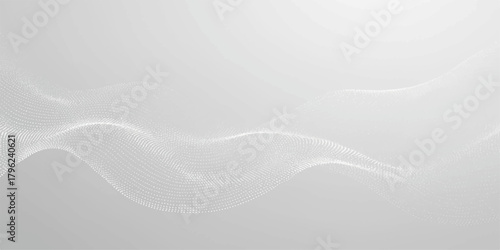 Abstract blue wave vector background with flowing light texture for a clean winter design