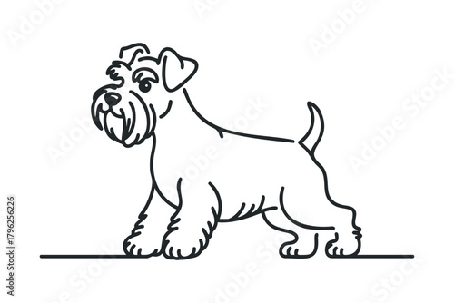 Dog outline silhouette