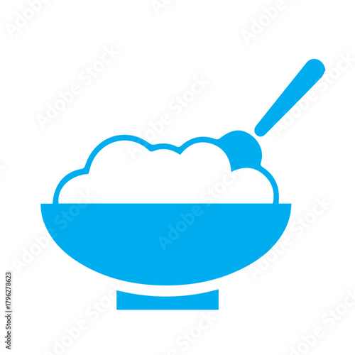 Bowl of cereal with spoon