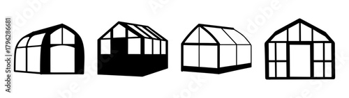 Various greenhouse designs and structures for gardening and plant cultivation