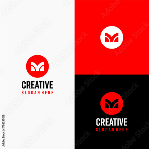 The logo of the initial M combined with circular elements all looks modern