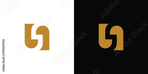 Modern and strong letter S initials logo design