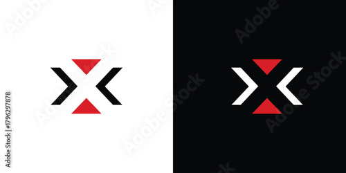 Modern and strong letter X initials logo design
