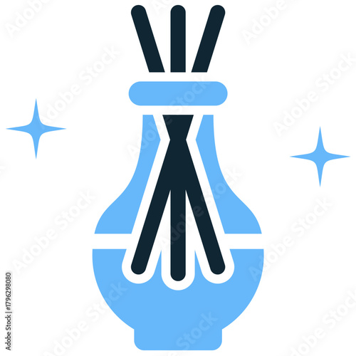 Diffuser Icon Vector Ideal for aromatherapy, wellness, home environment, relaxation, and essential oil product graphics.