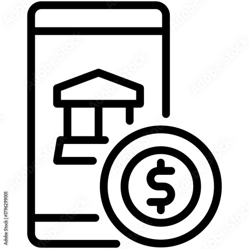 mobile banking icon 