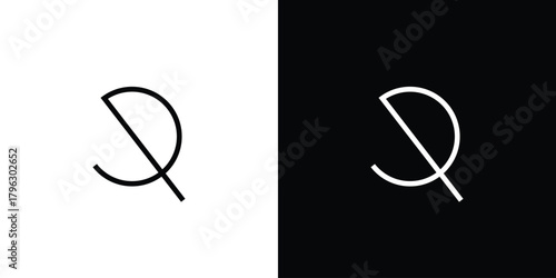 simple and unique letter Q initials logo design