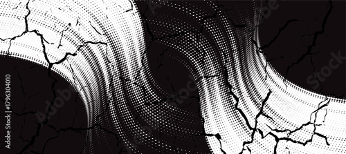 Abstract speed lines style whitecolor halftone banner design template, Eps 10, Modern.