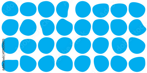 Blobs icon. Rock black icons. Different drops in modern style. Drops or stone silhouettes. Modern blob shape design elements isolated on white background. Vector illustration 