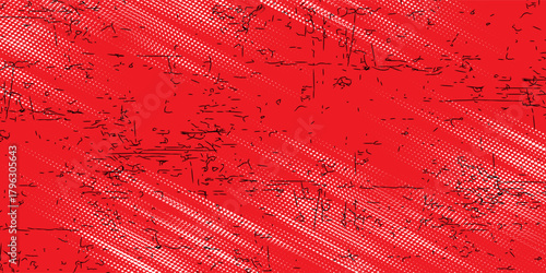 red and white brush wrap car sticker pattern abstract banner sporty lines red and white color combination grunge brush modern pattern racing motorsport vector design.