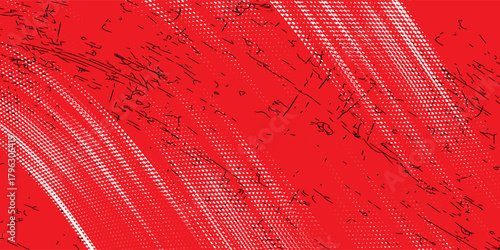 red and white brush wrap car sticker pattern abstract banner sporty lines red and white color combination grunge brush pattern design.