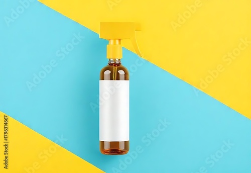 Closeup medical syringe with blue liquid medicine injection isolated on white