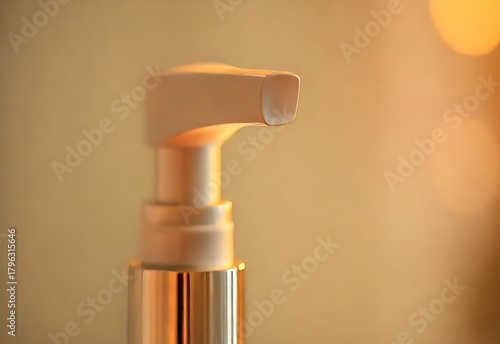 Close up nail polish bottle on a table