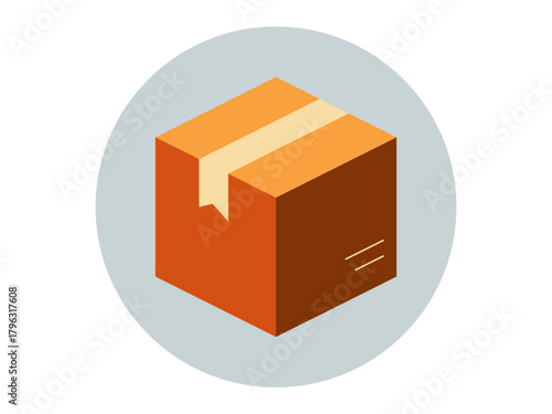 Box icon. Product delivery icon. Flat vector icons. Illustration concept.