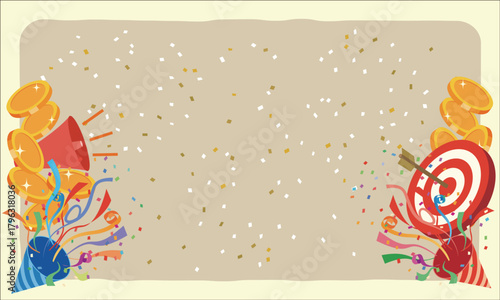 当たりのお祝いフレーム