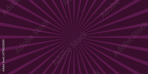 Vibrant deep purple background with radiating lines emanating from the center in a sunburst or starburst pattern, ideal for retro design, comic books, or energetic graphic elements