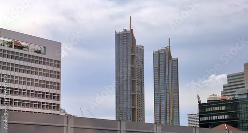 Scenic View of Tall Buildings in Bangkok, Thailand
