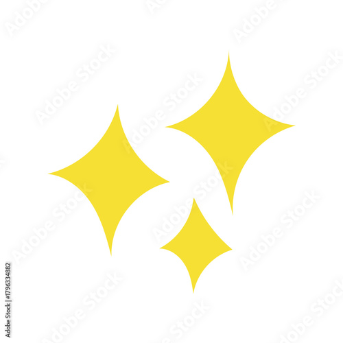 シンプルなきらきらマークのイラスト