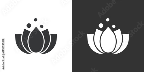 Relaxation and Serenity icon. Solid glyph series icon