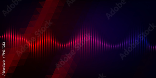 Abstract Digital EQ Music Equalizer. Sound Wave Design Element. Speaking Sound Wave Vector Illustration. Artificial Intelligence AI Assistant Voice Visualization.