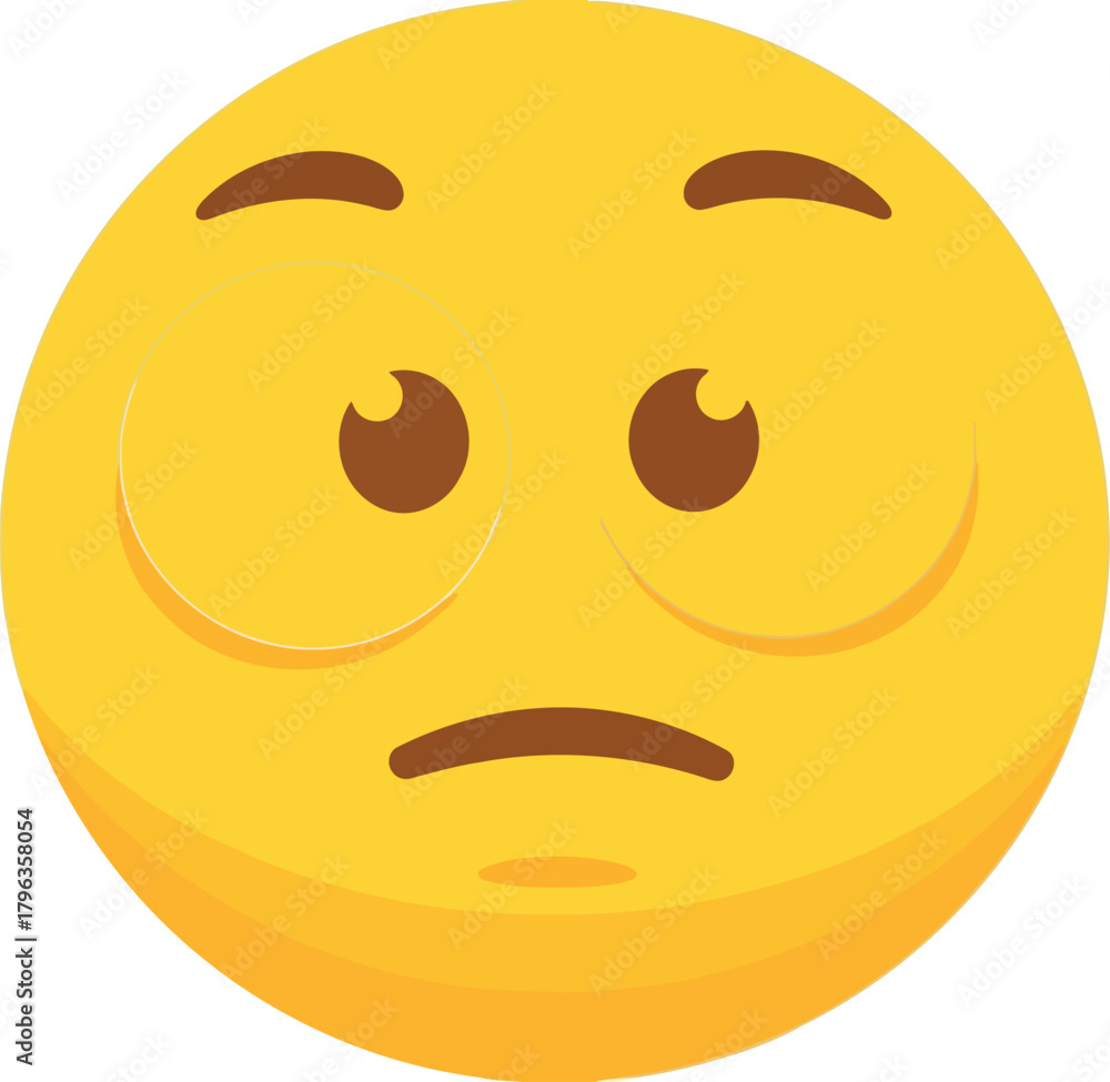 Fototapeta premium Sad emoji face