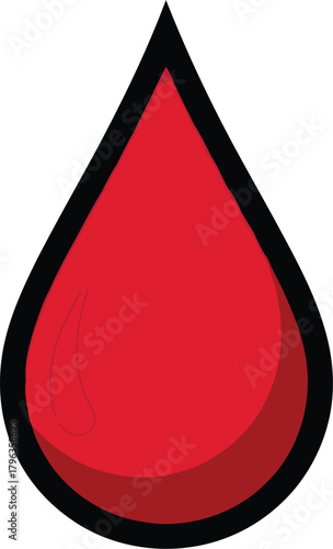 Red blood drop icon