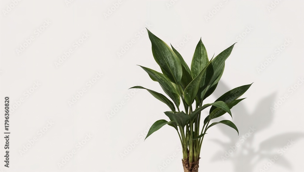 Fototapeta premium Elegant Cast Iron Plant Featuring Lush Green Foliage