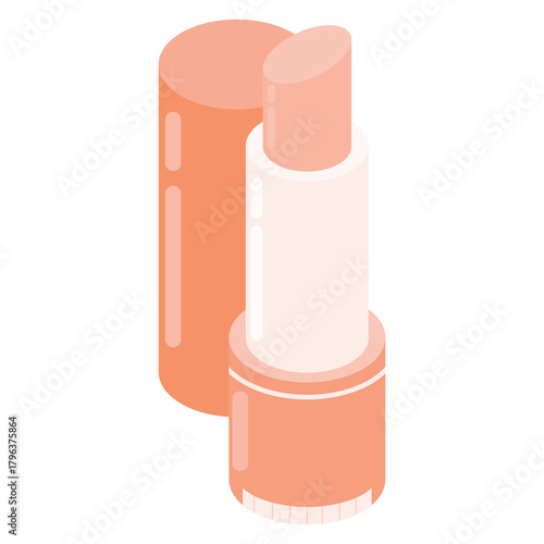 Vector illustration of a lipstick / lip balm