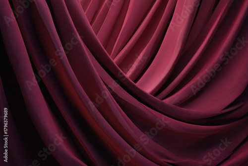 Dynamic Dark Red and Maroon Abstract Waves Wallpaper