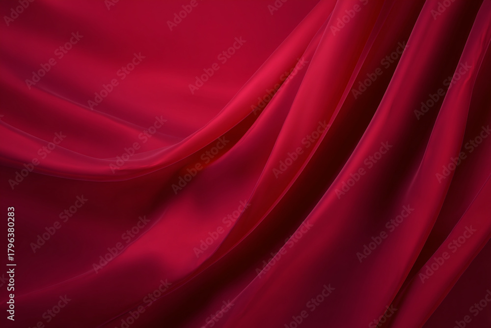 Obraz premium Dynamic Dark Red and Maroon Abstract Waves Wallpaper