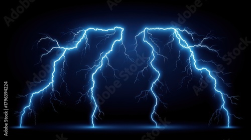 Electric storm strikes desert landscape dramatic lightning display nighttime nature photography