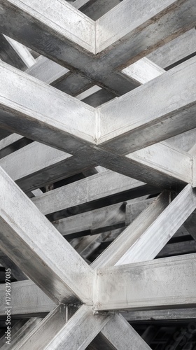 Architectural Metal Grid Structure Abstract Industrial Design