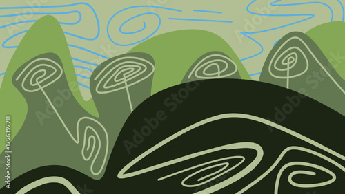 nature themed abstract background