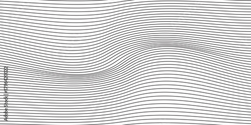 Black and white striped halftone gradient lines texture. Fading vertical stripes gradation background from thin to thick. vector modern.