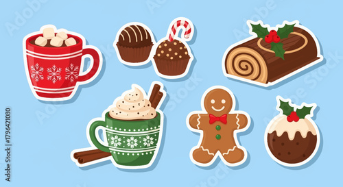 Festive Winter Treats and Holiday Desserts Collection for Christmas Celebrations