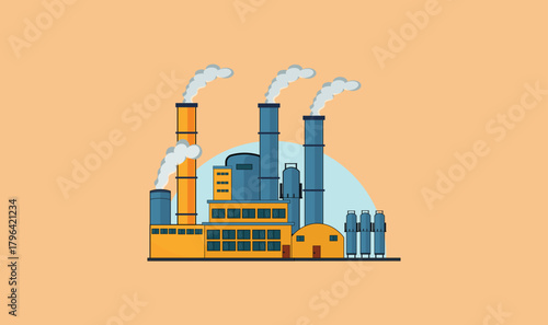 Industrial factory vector design