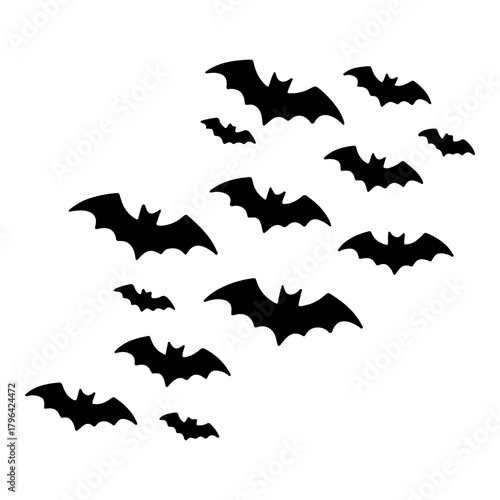 Flying Bat Swarm
