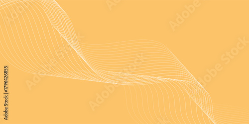 An abstract background with a pale yellow base color and waves flowing in various patterns, suggesting movement and dimension.
