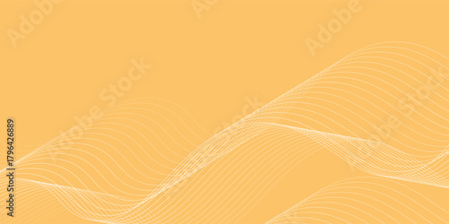 An abstract background with a pale yellow base color and waves flowing in various patterns, suggesting movement and dimension.