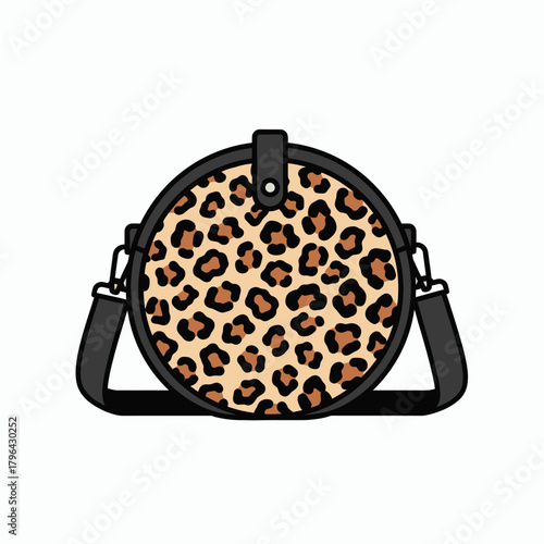 Leopard Print Crossbody Bag Stylish and Trendy Fashion Accessory.