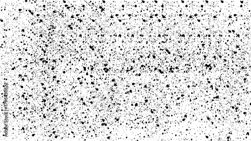 Wallpaper Mural Black Ink Splatter Grunge Texture Overlay on White Background Torontodigital.ca