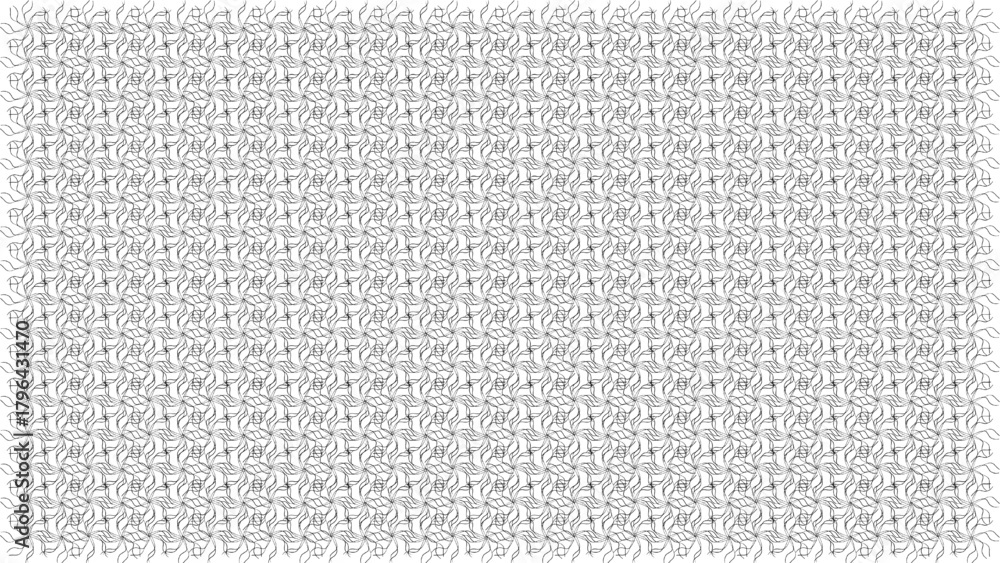 Fototapeta premium Seamless Abstract Geometric Line Pattern Complex Monochrome Design Background