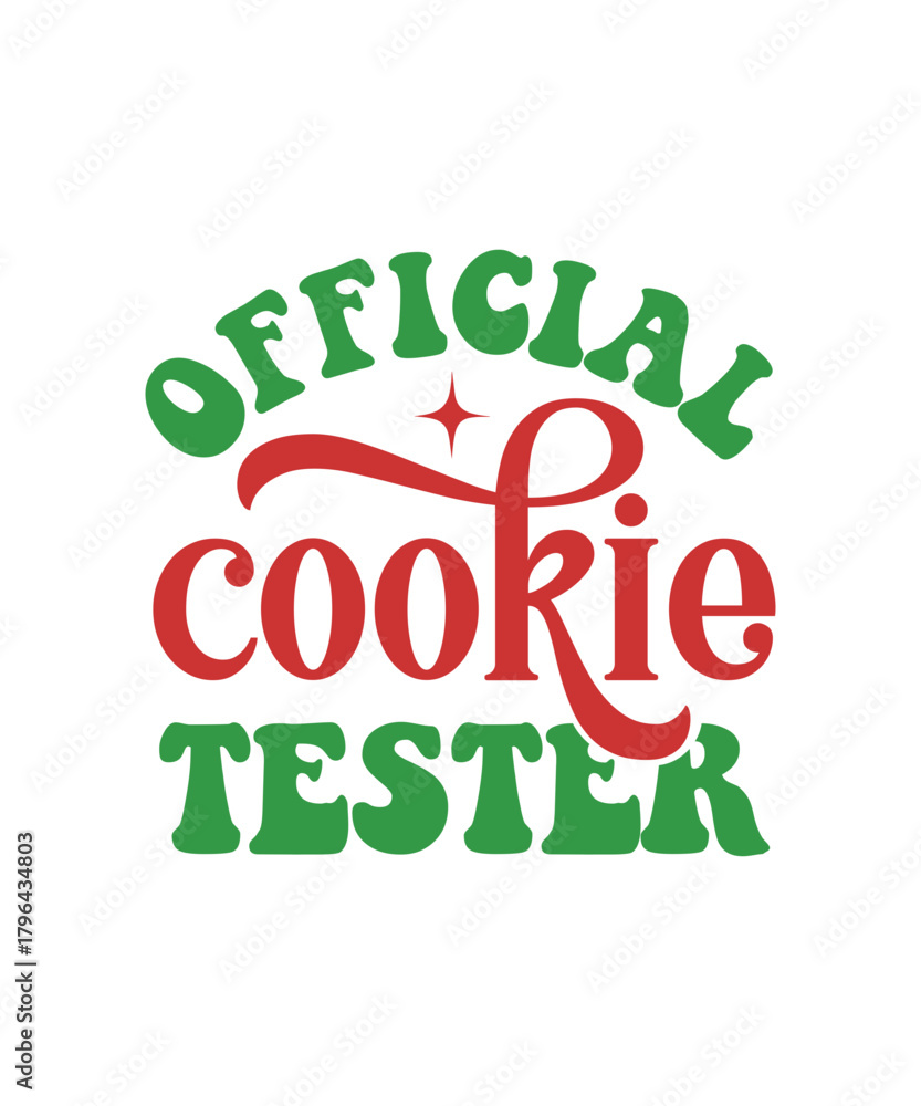 Fototapeta premium Official Cookie Tester- svg design