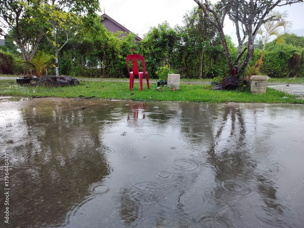 Fototapeta premium family on the river