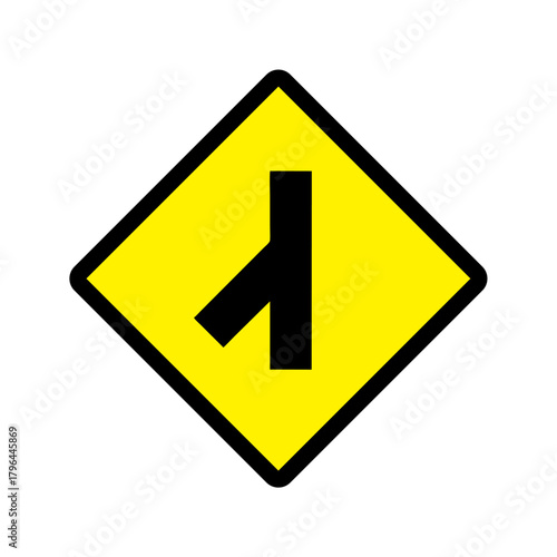 Skewed crossroad icon vector design intersections roads sign symbols