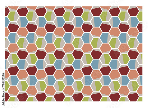 Hex Repeat Color Block MCM 2025