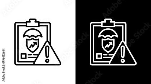 Risk Assessment With Icon Set Design	